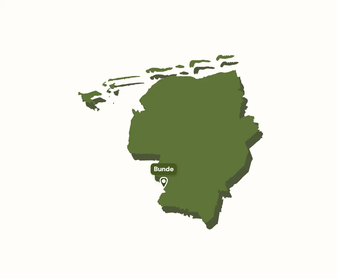 Herkunftskarte Ostfriesland